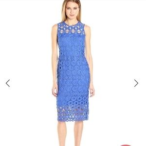 Taylor-eyelet lace dress